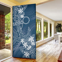 Navy Kuki Airani Tapakau Door Cover Tribal Anchor Mix Tiare