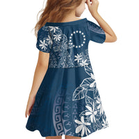 Navy Kuki Airani Tapakau Family Matching Mermaid Dress and Hawaiian Shirt Tribal Anchor Mix Tiare
