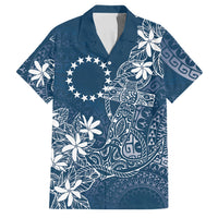 Navy Kuki Airani Tapakau Family Matching Mermaid Dress and Hawaiian Shirt Tribal Anchor Mix Tiare