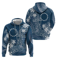 Navy Kuki Airani Tapakau Hoodie Tribal Anchor Mix Tiare