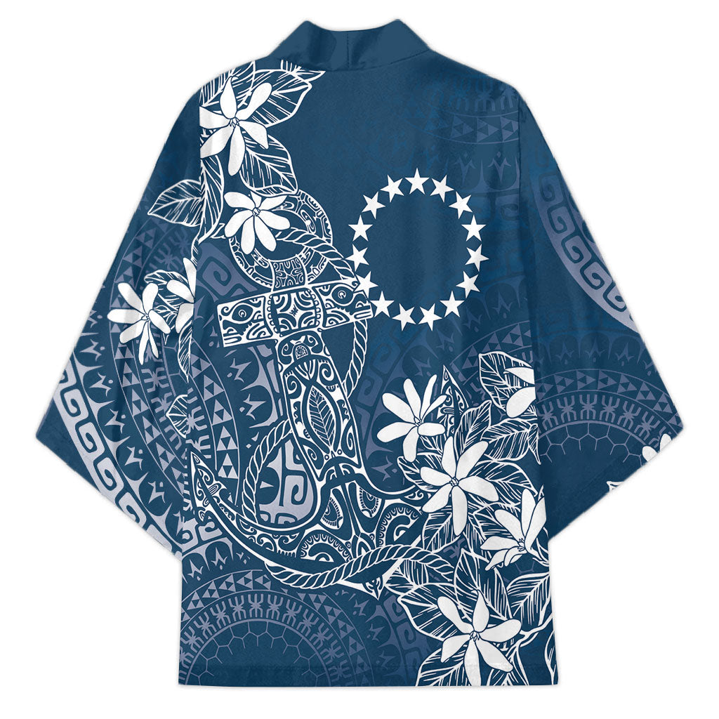 Navy Kuki Airani Tapakau Kimono Tribal Anchor Mix Tiare
