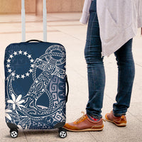 Navy Kuki Airani Tapakau Luggage Cover Tribal Anchor Mix Tiare