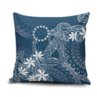 Navy Kuki Airani Tapakau Pillow Cover Tribal Anchor Mix Tiare