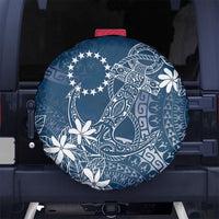 Navy Kuki Airani Tapakau Spare Tire Cover Tribal Anchor Mix Tiare