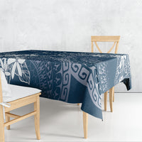 Navy Kuki Airani Tapakau Tablecloth Tribal Anchor Mix Tiare