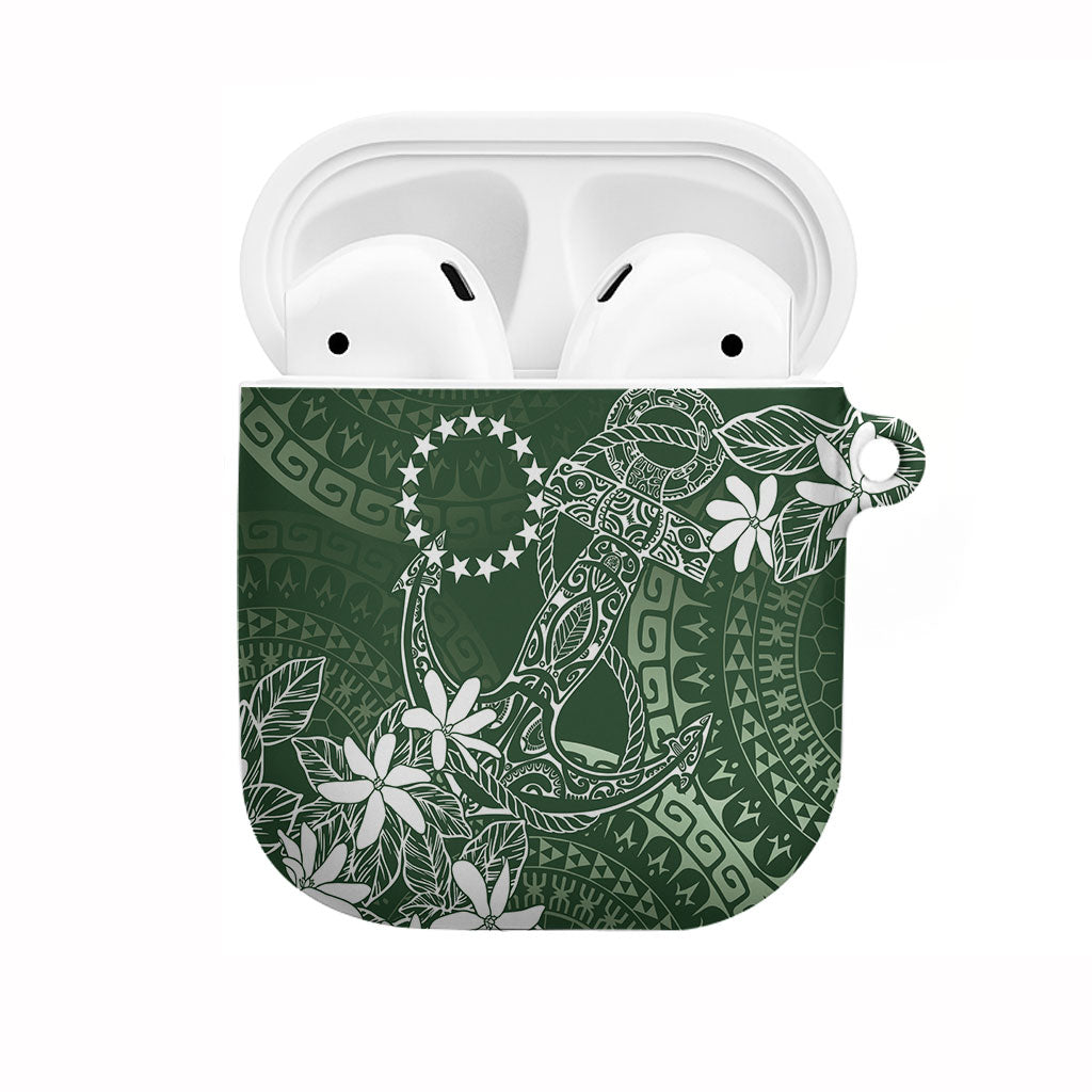 Sage Green Kuki Airani Tapakau AirPods Case Tribal Anchor Mix Tiare