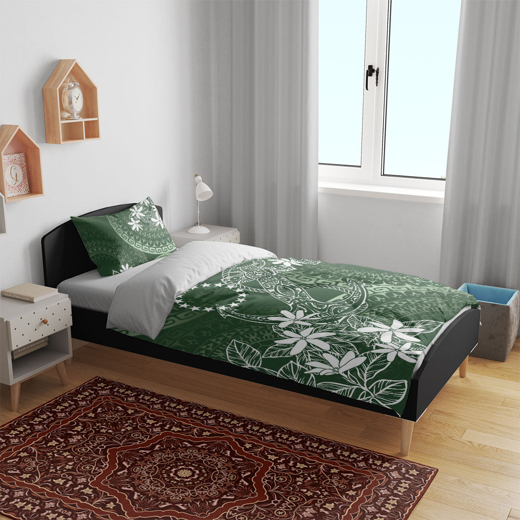 Sage Green Kuki Airani Tapakau Bedding Set Tribal Anchor Mix Tiare