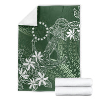 Sage Green Kuki Airani Tapakau Blanket Tribal Anchor Mix Tiare