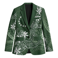 Sage Green Kuki Airani Tapakau Blazer Tribal Anchor Mix Tiare