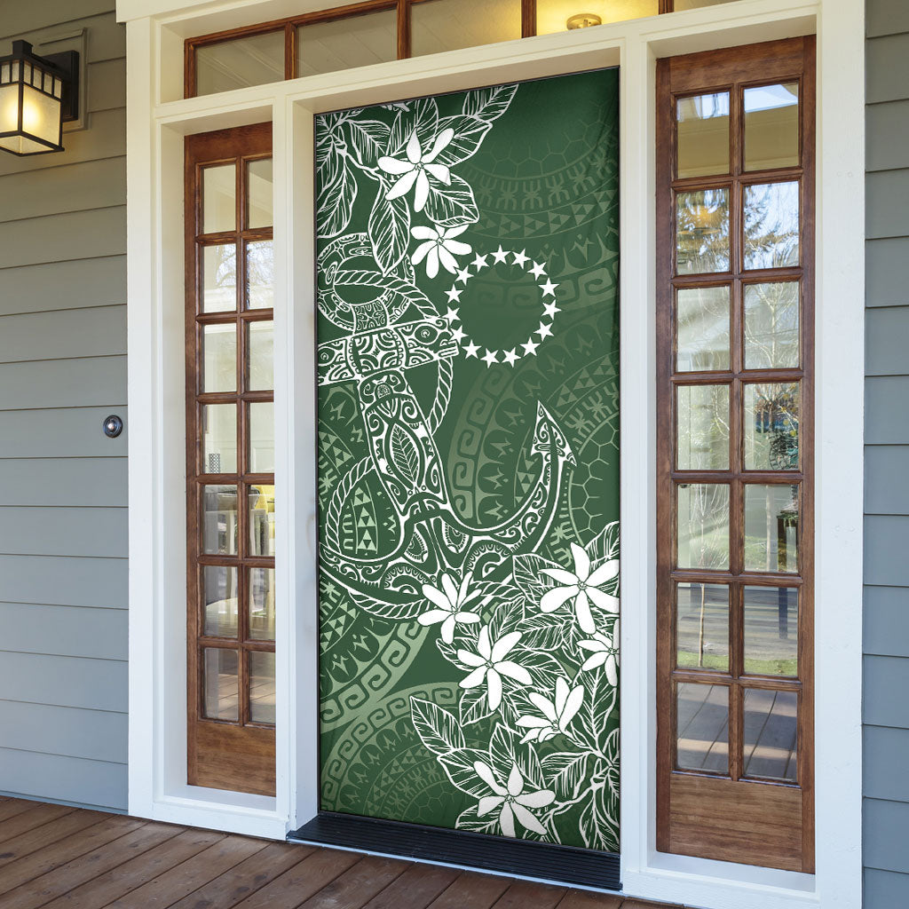 Sage Green Kuki Airani Tapakau Door Cover Tribal Anchor Mix Tiare