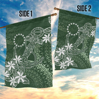 Sage Green Kuki Airani Tapakau Garden Flag Tribal Anchor Mix Tiare