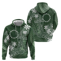 Sage Green Kuki Airani Tapakau Hoodie Tribal Anchor Mix Tiare