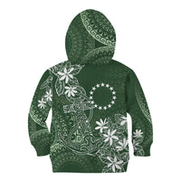 Sage Green Kuki Airani Tapakau Kid Hoodie Tribal Anchor Mix Tiare