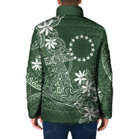 Sage Green Kuki Airani Tapakau Padded Jacket Tribal Anchor Mix Tiare