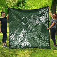 Sage Green Kuki Airani Tapakau Quilt Tribal Anchor Mix Tiare