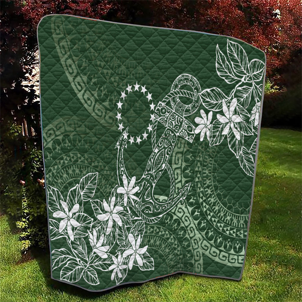 Sage Green Kuki Airani Tapakau Quilt Tribal Anchor Mix Tiare