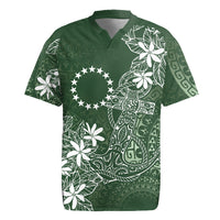 Sage Green Kuki Airani Tapakau Rugby Jersey Tribal Anchor Mix Tiare