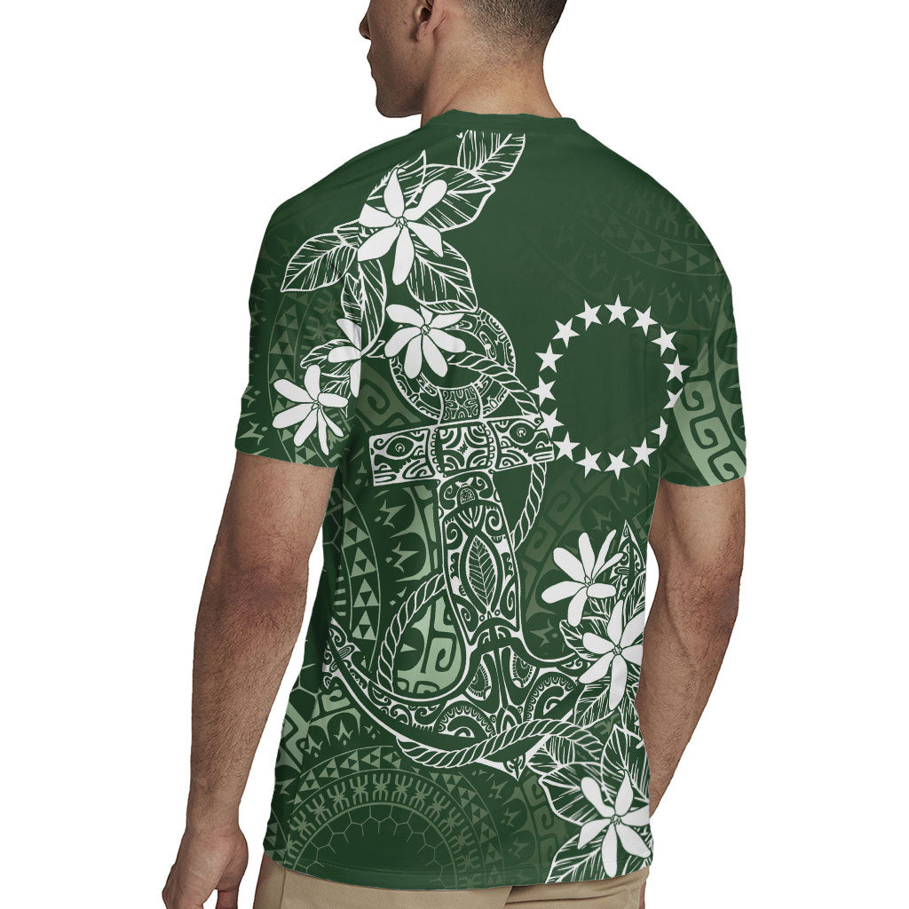Sage Green Kuki Airani Tapakau Rugby Jersey Tribal Anchor Mix Tiare