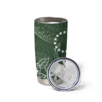 Sage Green Kuki Airani Tapakau Tumbler Cup Tribal Anchor Mix Tiare