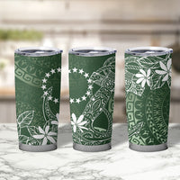 Sage Green Kuki Airani Tapakau Tumbler Cup Tribal Anchor Mix Tiare