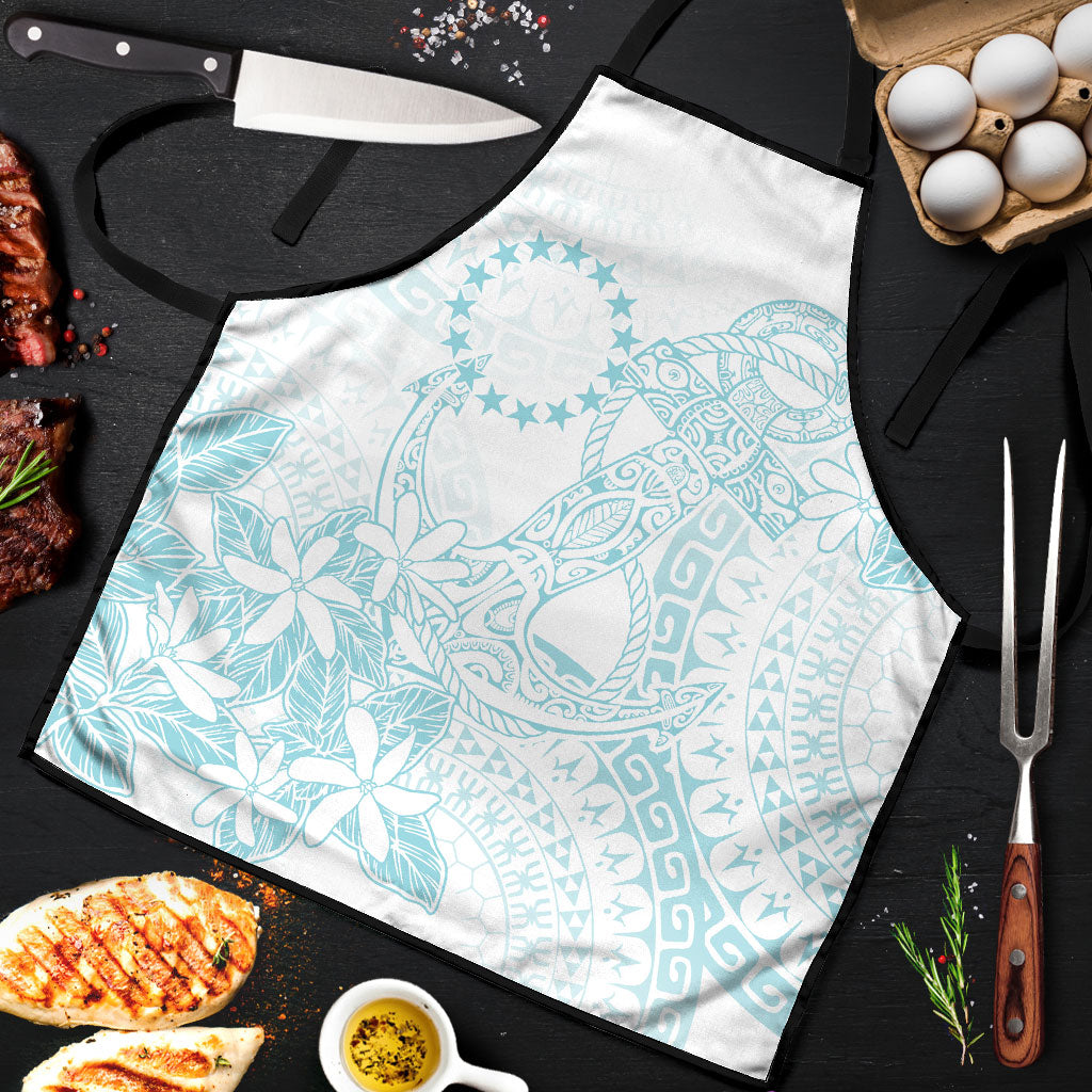Turquoise Kuki Airani Tapakau Apron Tribal Anchor Mix Tiare