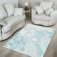 Turquoise Kuki Airani Tapakau Area Rug Tribal Anchor Mix Tiare
