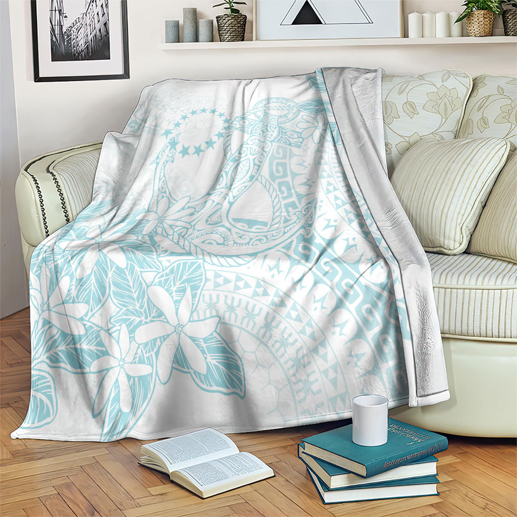Turquoise Kuki Airani Tapakau Blanket Tribal Anchor Mix Tiare