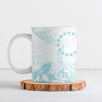 Turquoise Kuki Airani Tapakau Ceramic Mug Tribal Anchor Mix Tiare