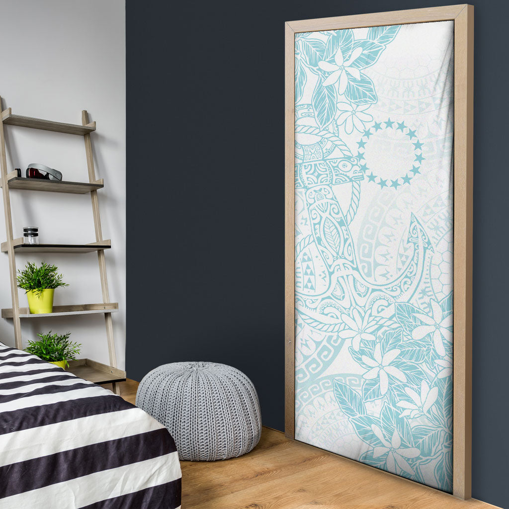 Turquoise Kuki Airani Tapakau Door Cover Tribal Anchor Mix Tiare