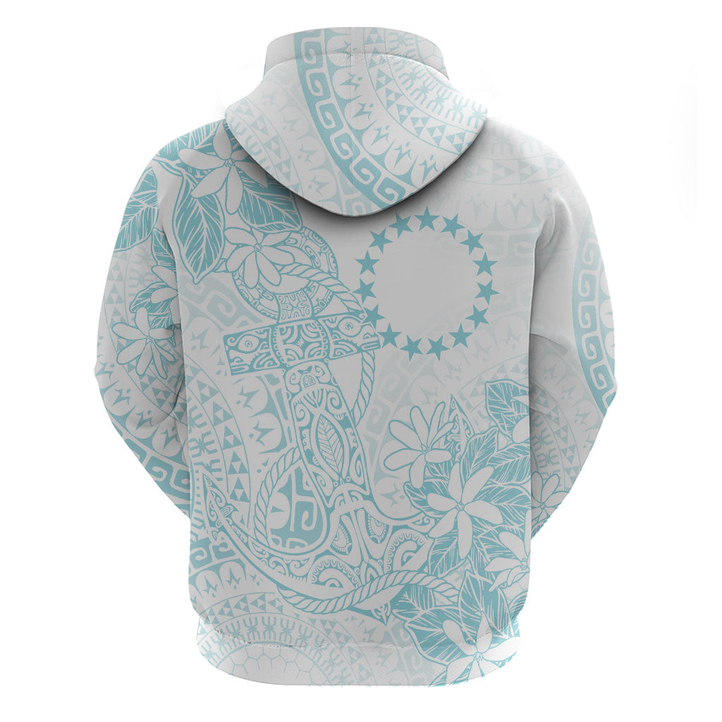 Turquoise Kuki Airani Tapakau Hoodie Tribal Anchor Mix Tiare