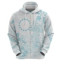 Turquoise Kuki Airani Tapakau Hoodie Tribal Anchor Mix Tiare