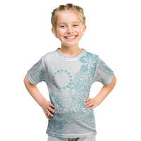 Turquoise Kuki Airani Tapakau Kid T Shirt Tribal Anchor Mix Tiare