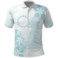 Turquoise Kuki Airani Tapakau Polo Shirt Tribal Anchor Mix Tiare