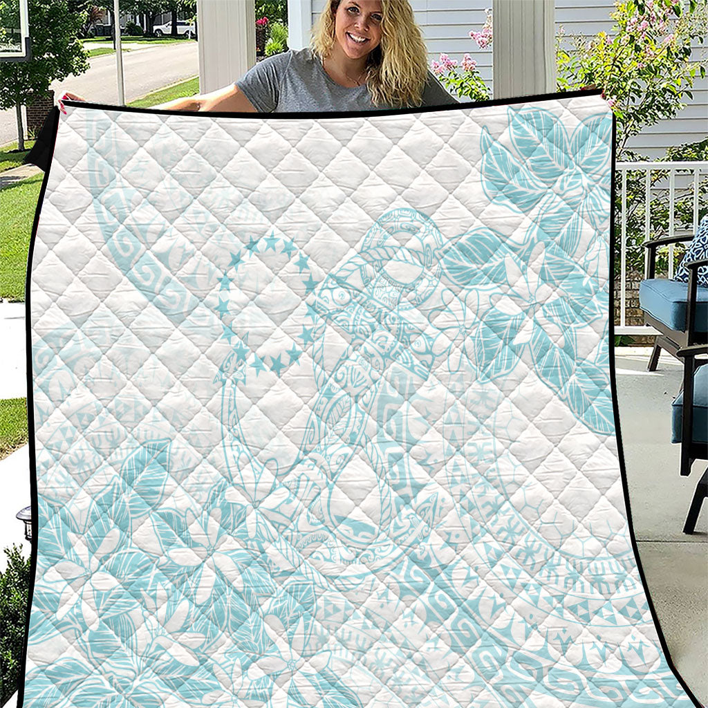 Turquoise Kuki Airani Tapakau Quilt Tribal Anchor Mix Tiare