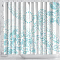 Turquoise Kuki Airani Tapakau Shower Curtain Tribal Anchor Mix Tiare