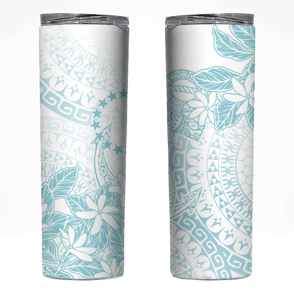 Turquoise Kuki Airani Tapakau Skinny Tumbler Tribal Anchor Mix Tiare