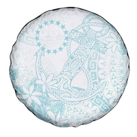 Turquoise Kuki Airani Tapakau Spare Tire Cover Tribal Anchor Mix Tiare