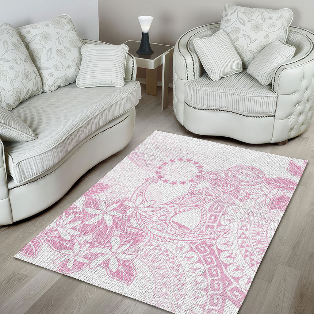Candy Pink Kuki Airani Tapakau Area Rug Tribal Anchor Mix Tiare