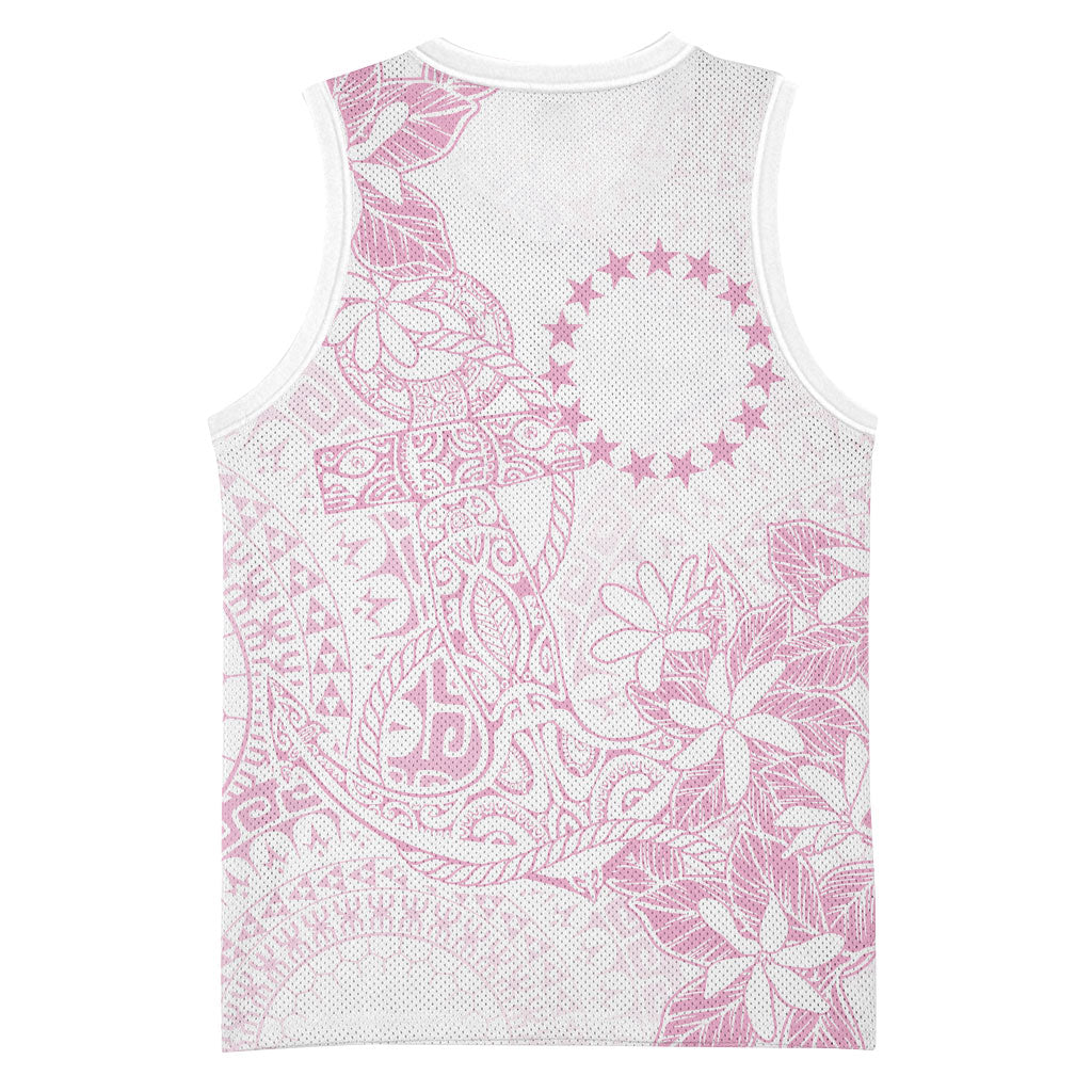 Candy Pink Kuki Airani Tapakau Basketball Jersey Tribal Anchor Mix Tiare