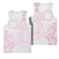 Candy Pink Kuki Airani Tapakau Basketball Jersey Tribal Anchor Mix Tiare