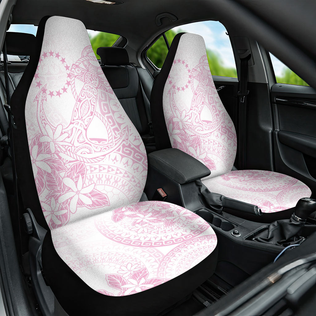 Candy Pink Kuki Airani Tapakau Car Seat Cover Tribal Anchor Mix Tiare