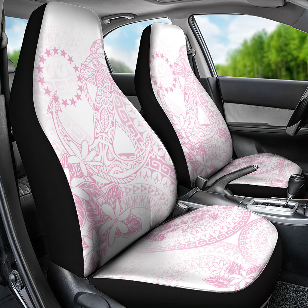 Candy Pink Kuki Airani Tapakau Car Seat Cover Tribal Anchor Mix Tiare