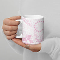 Candy Pink Kuki Airani Tapakau Ceramic Mug Tribal Anchor Mix Tiare