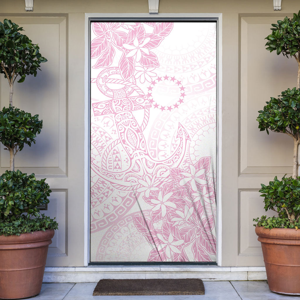 Candy Pink Kuki Airani Tapakau Door Cover Tribal Anchor Mix Tiare