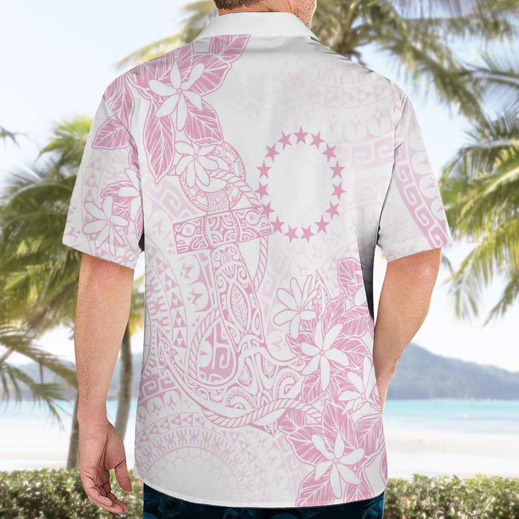 Candy Pink Kuki Airani Tapakau Hawaiian Shirt Tribal Anchor Mix Tiare