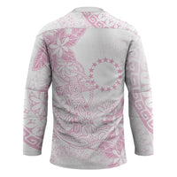 Candy Pink Kuki Airani Tapakau Hockey Jersey Tribal Anchor Mix Tiare