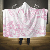 Candy Pink Kuki Airani Tapakau Hooded Blanket Tribal Anchor Mix Tiare