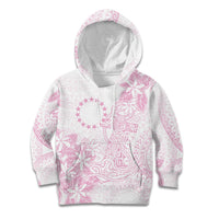 Candy Pink Kuki Airani Tapakau Kid Hoodie Tribal Anchor Mix Tiare