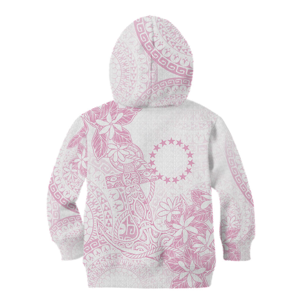 Candy Pink Kuki Airani Tapakau Kid Hoodie Tribal Anchor Mix Tiare