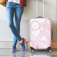 Candy Pink Kuki Airani Tapakau Luggage Cover Tribal Anchor Mix Tiare